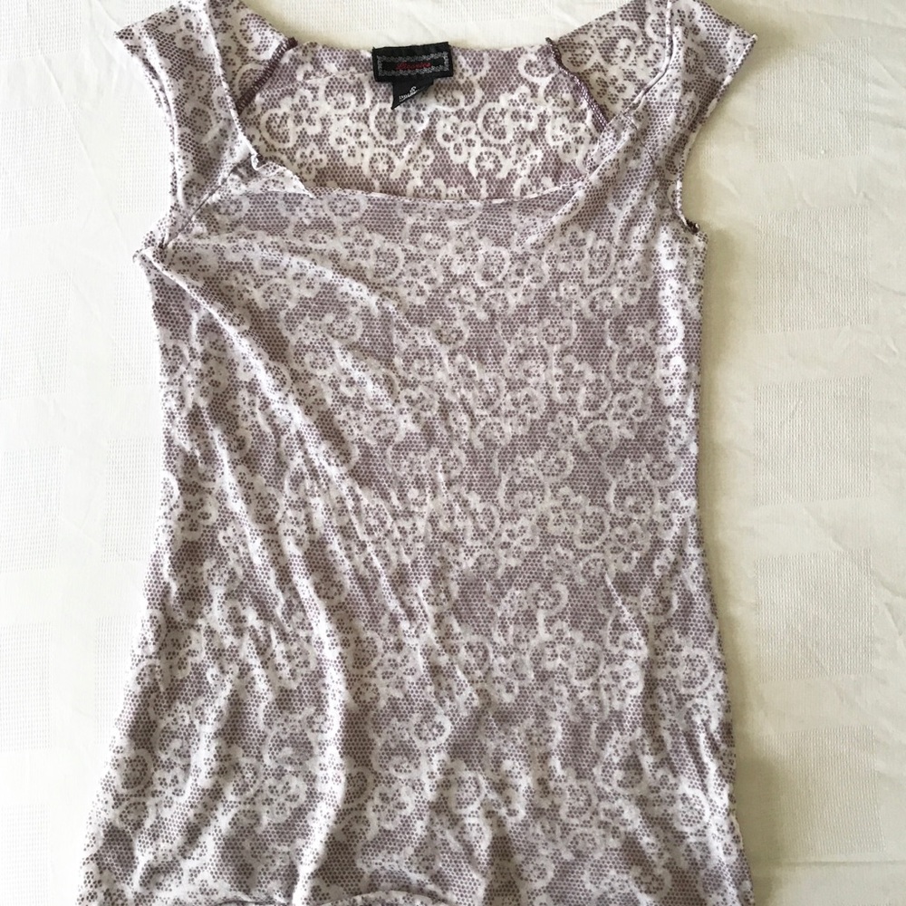 LICORICE Tissue Tee Dotted Purple